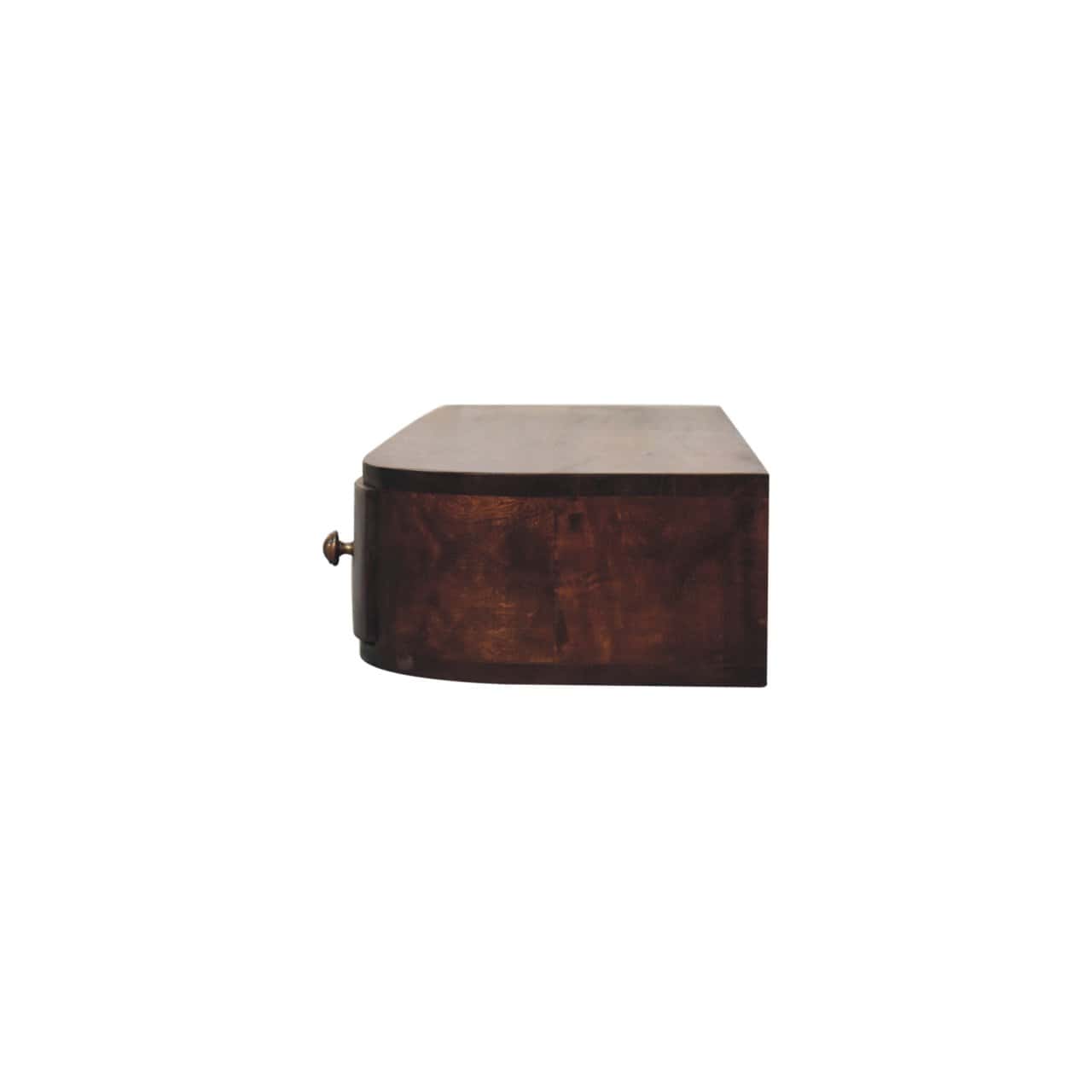 Lunar 2 Drawer Wall Mounted Chestnut Console – Additional view 5