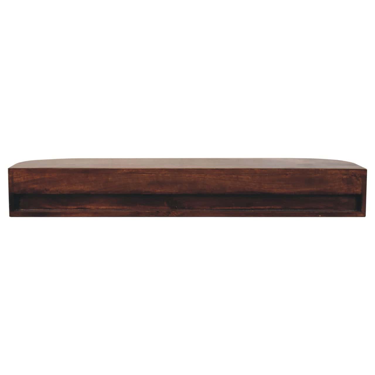 Lunar 2 Drawer Wall Mounted Chestnut Console – Additional view 6