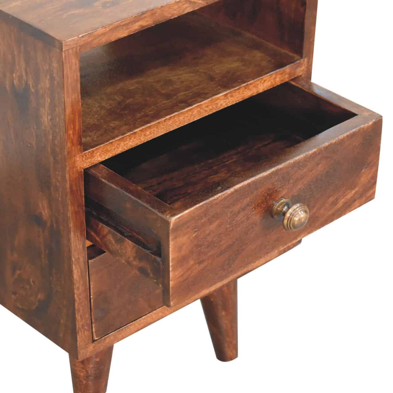 Mini Classic California Walnut Bedside – Additional view 3