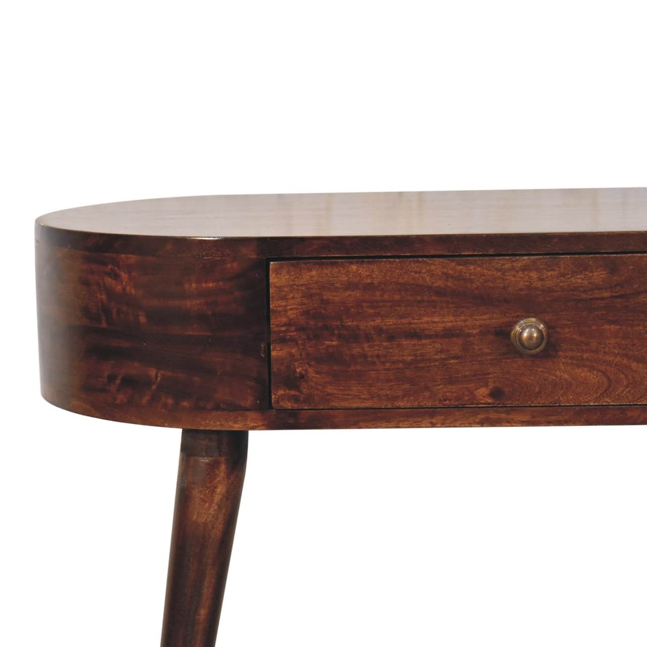 California Walnut Rounded Small Console Table – Additional view 2