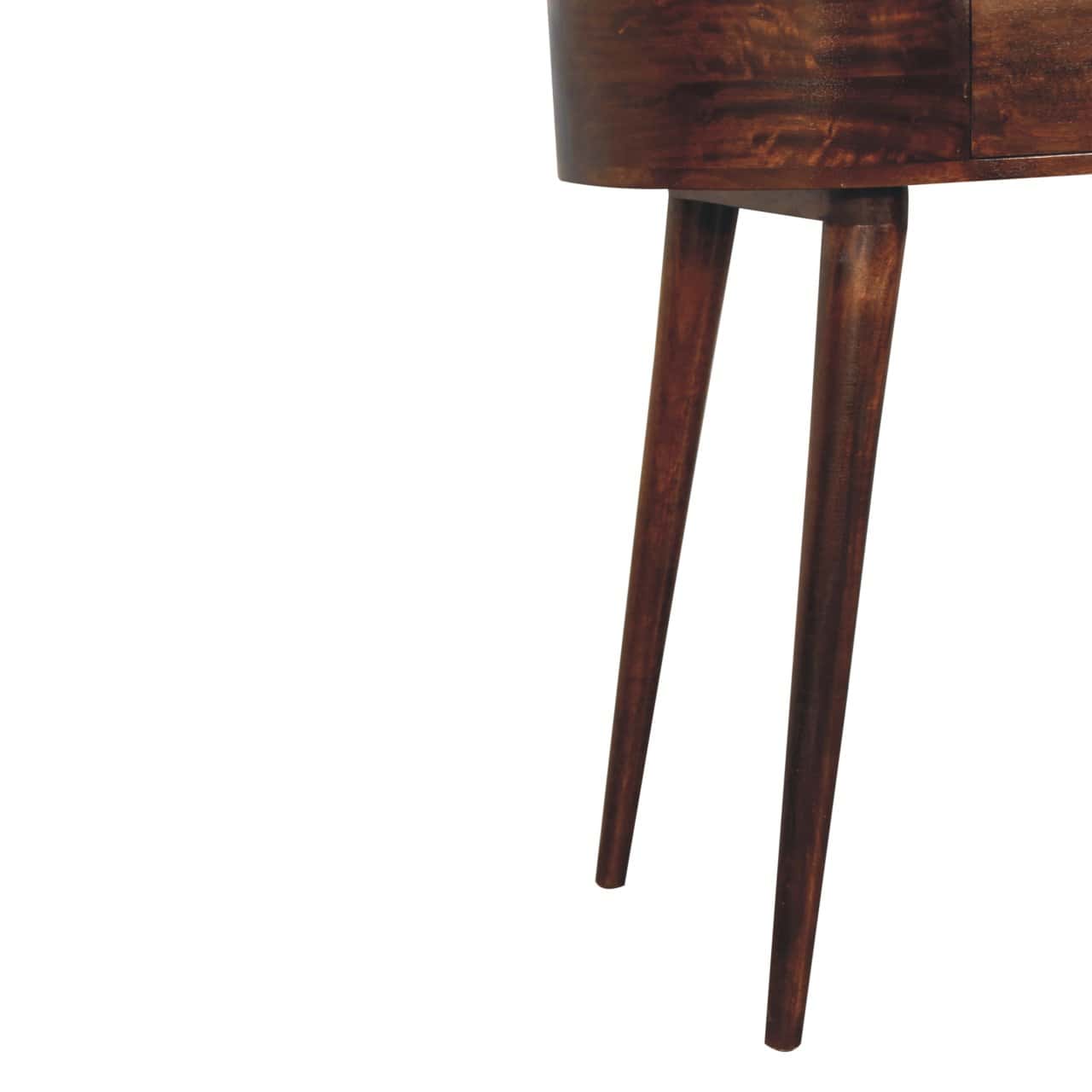 California Walnut Rounded Small Console Table – Additional view 5