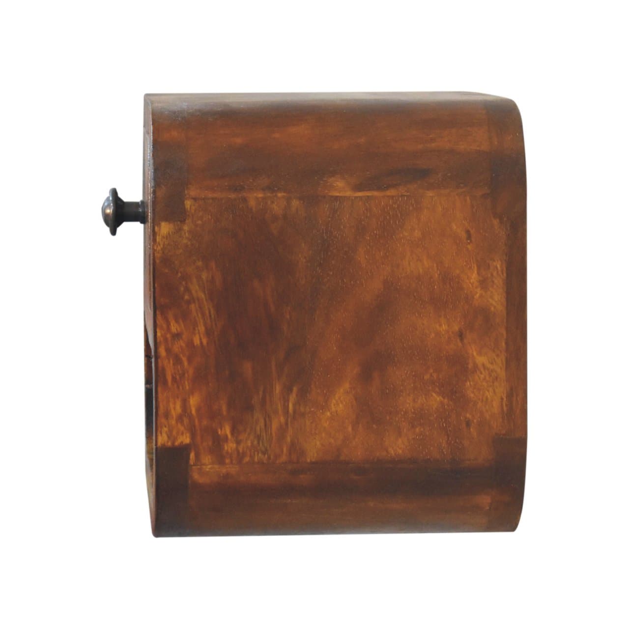 Extra Mini Curved Chestnut Bedside with Open Slot – Additional view 6