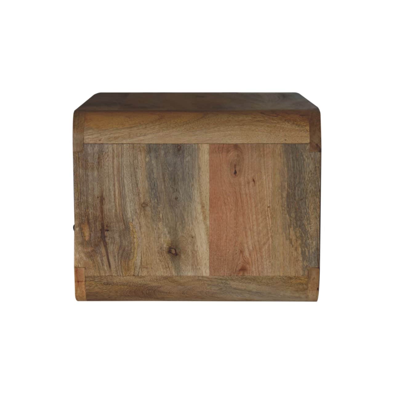 Large Oak-ish Curve Upper Slot Floating Bedside – Additional view 6
