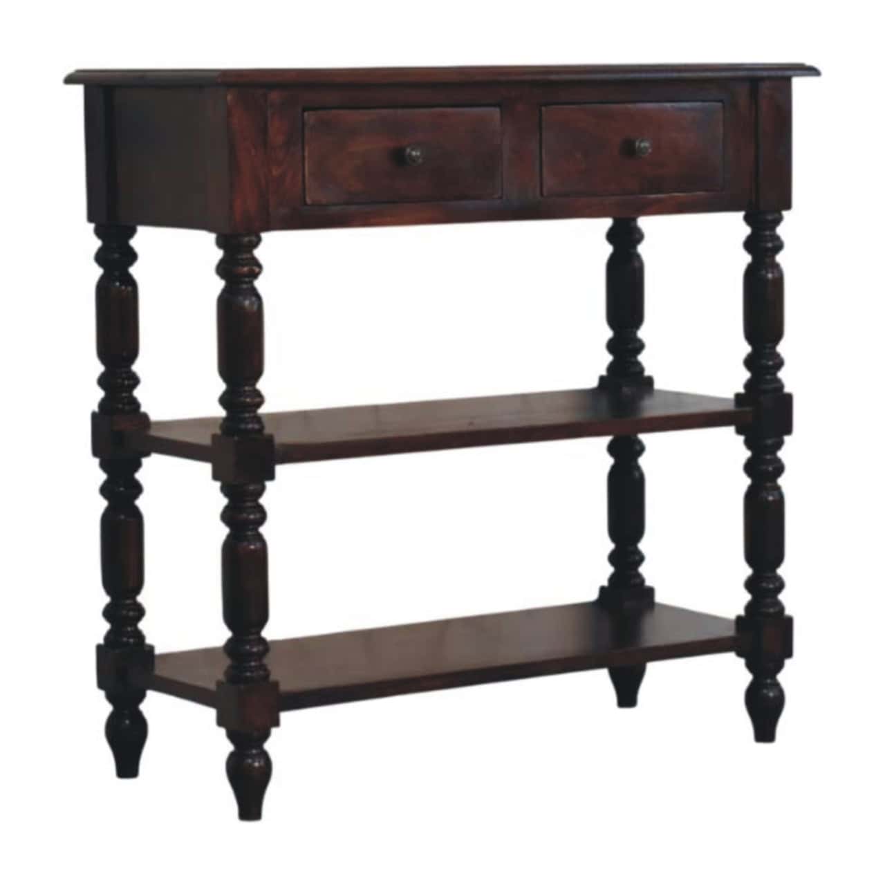 Turned legs Cherry Side Table – Side Tables