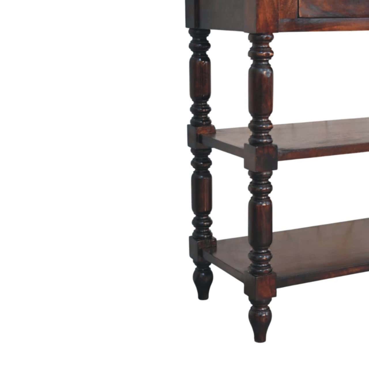 Turned legs Cherry Side Table – Additional view 4