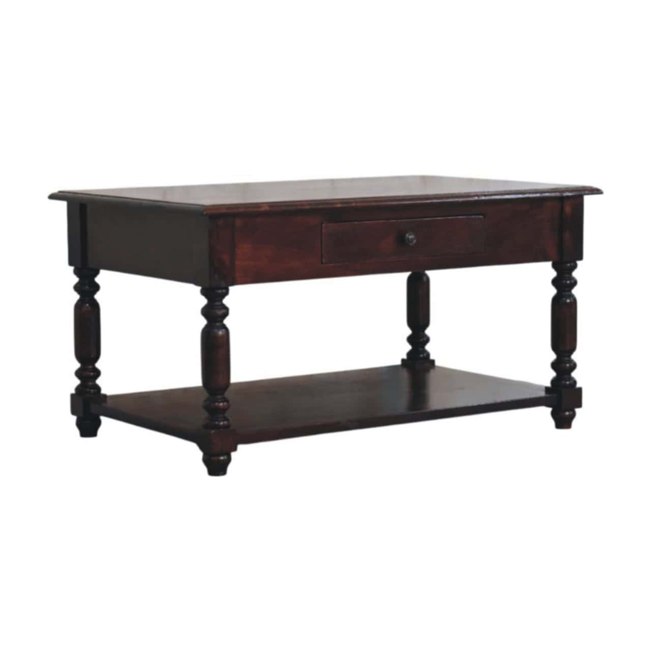 Turned Legs Cherry Console Table – Additional view