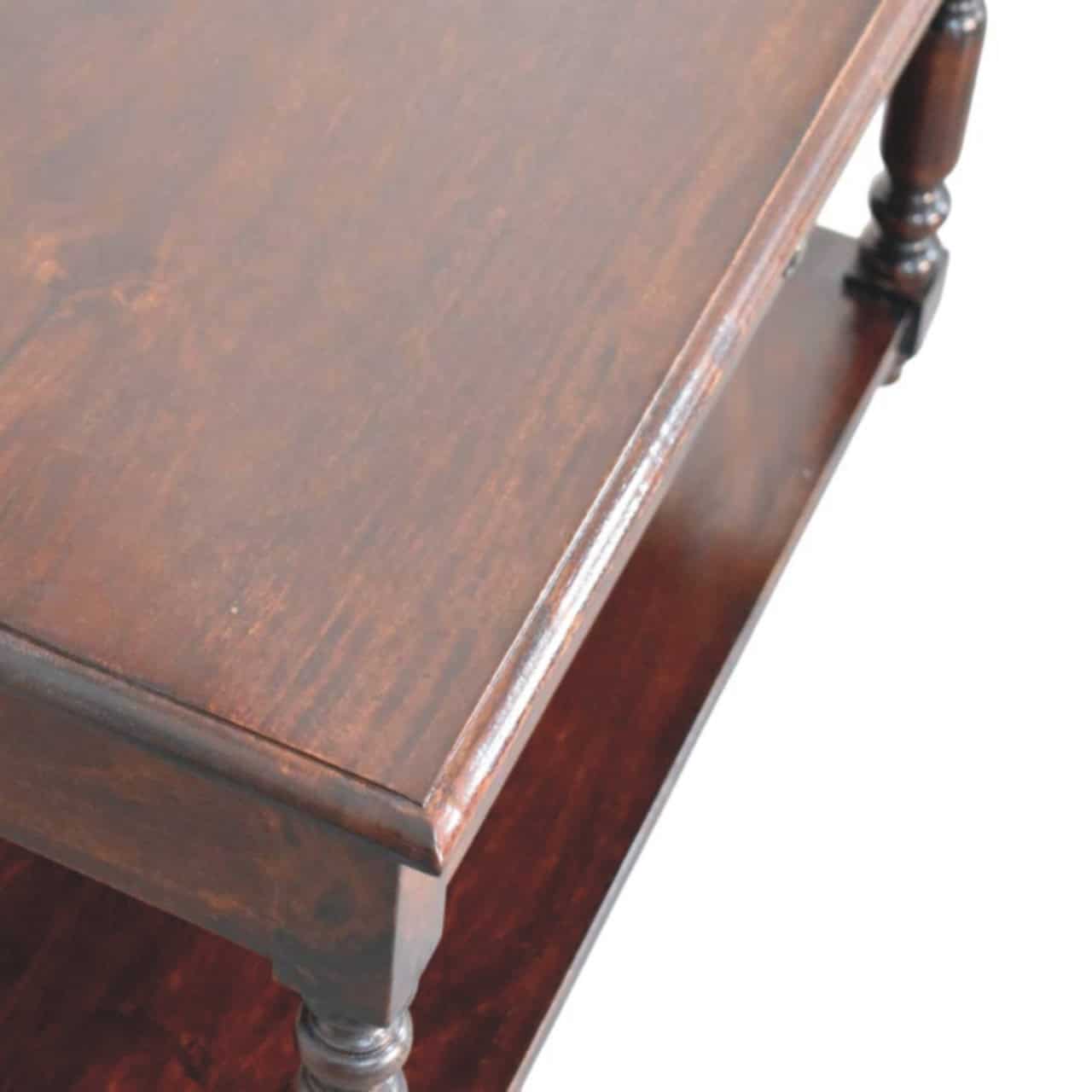 Turned Legs Cherry Console Table – Additional view 4
