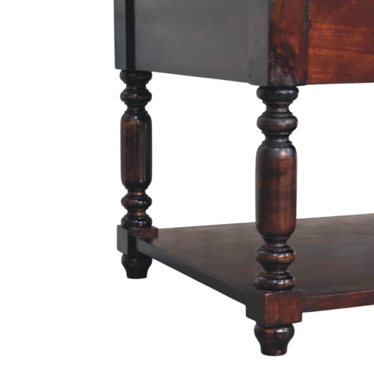 Turned Legs Cherry Console Table – Additional view 5