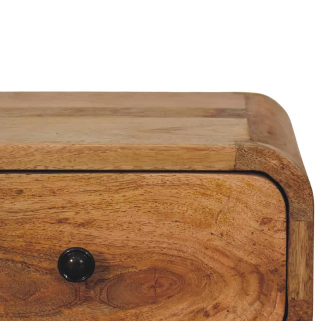 Avora Mini Wall-Mounted Oak-ish 1 Drawer Nightstand – Additional view