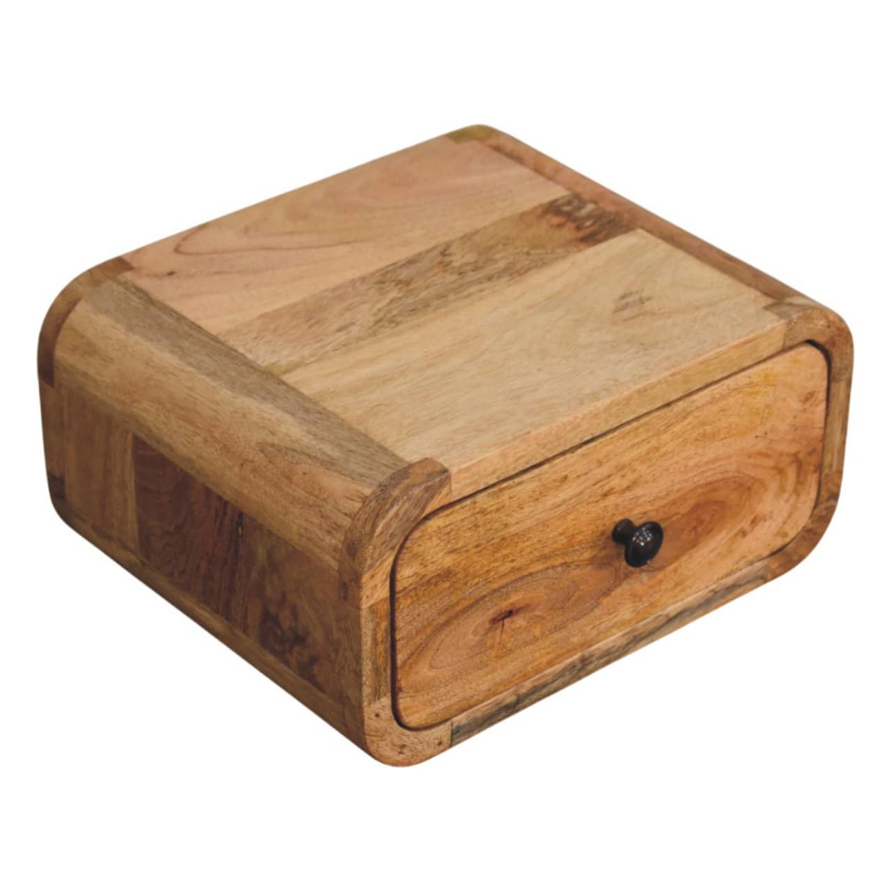 Avora Mini Wall-Mounted Oak-ish 1 Drawer Nightstand – Additional view 2