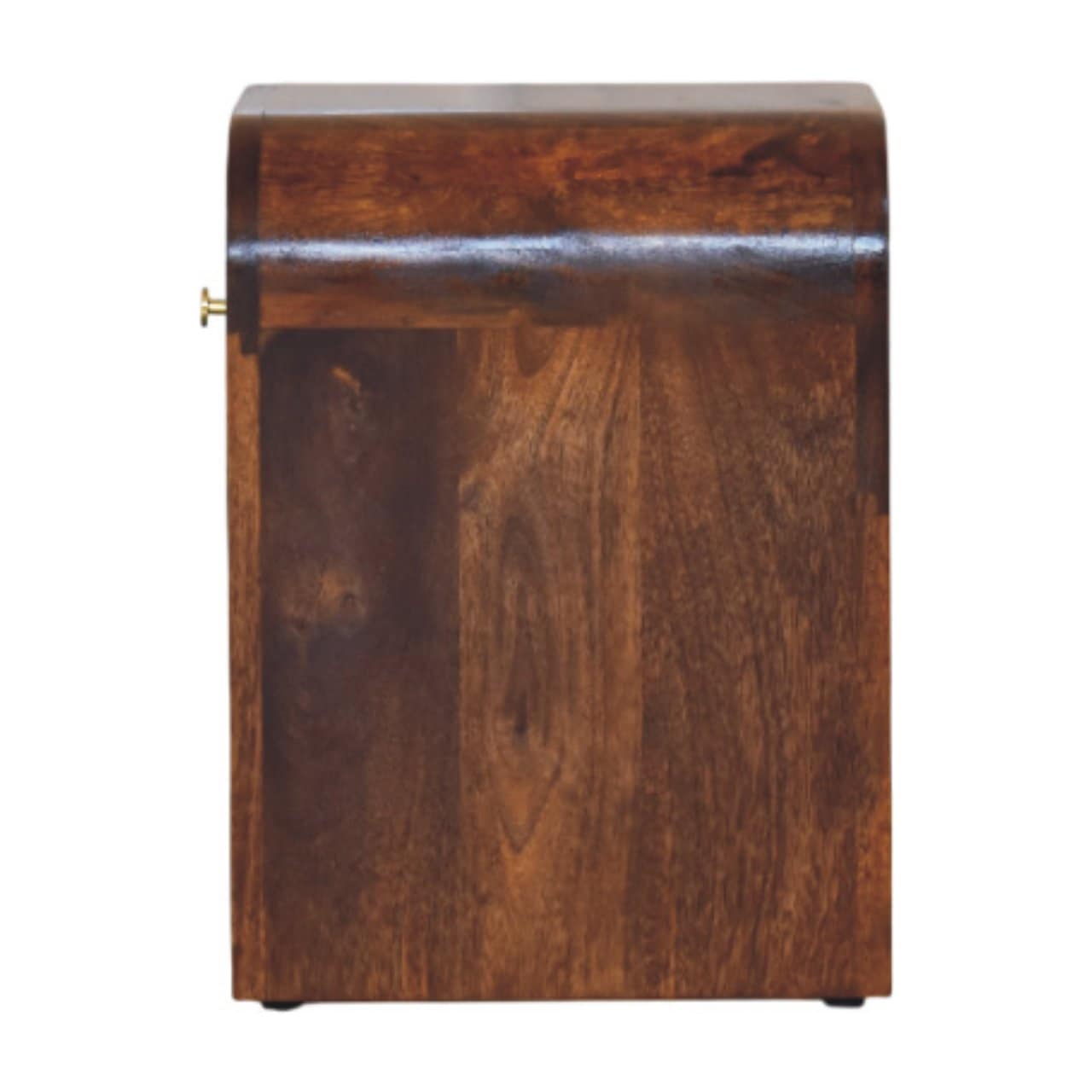 Mini Darcy Chestnut Nightstand with Curved Edges – Additional view 5