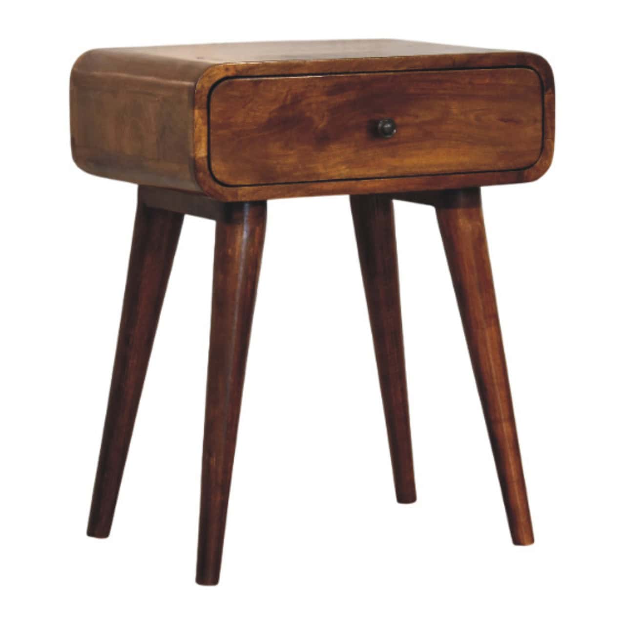 Avora Chestnut Nightstand with 1 drawer – Bedside Tables