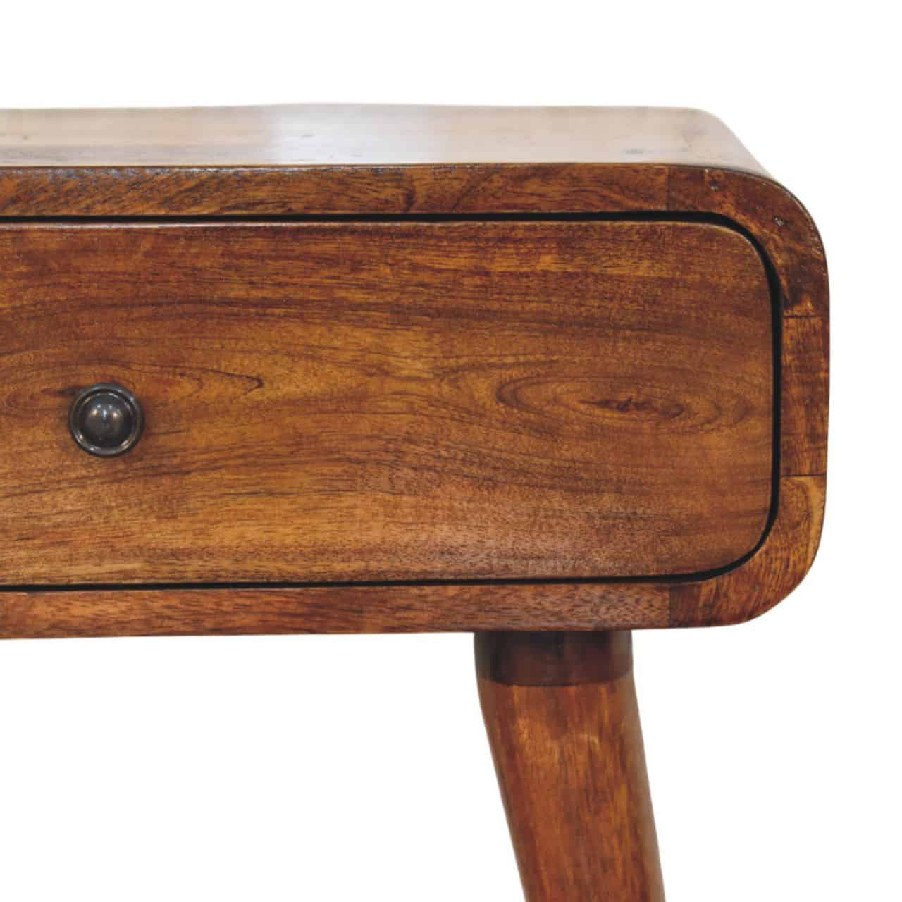 Avora Chestnut Nightstand with 1 drawer – Additional view