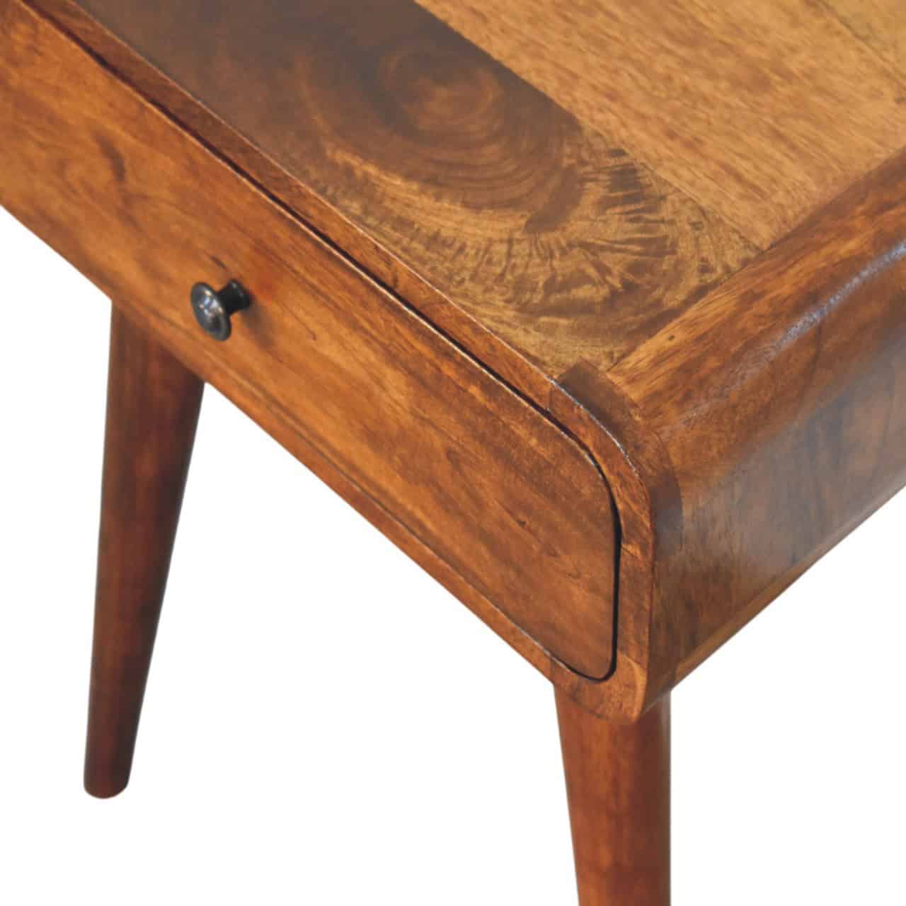 Avora Chestnut Nightstand with 1 drawer – Additional view 2