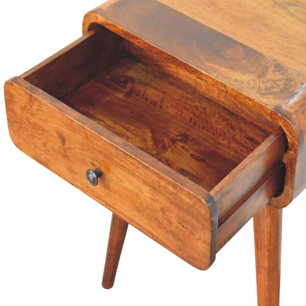 Avora Chestnut Nightstand with 1 drawer – Additional view 3