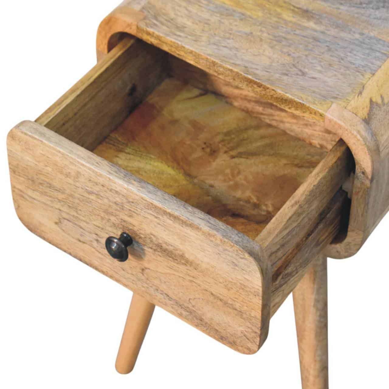 Avora Mini Oak-ish Nightstand with 1 drawer – Additional view 3