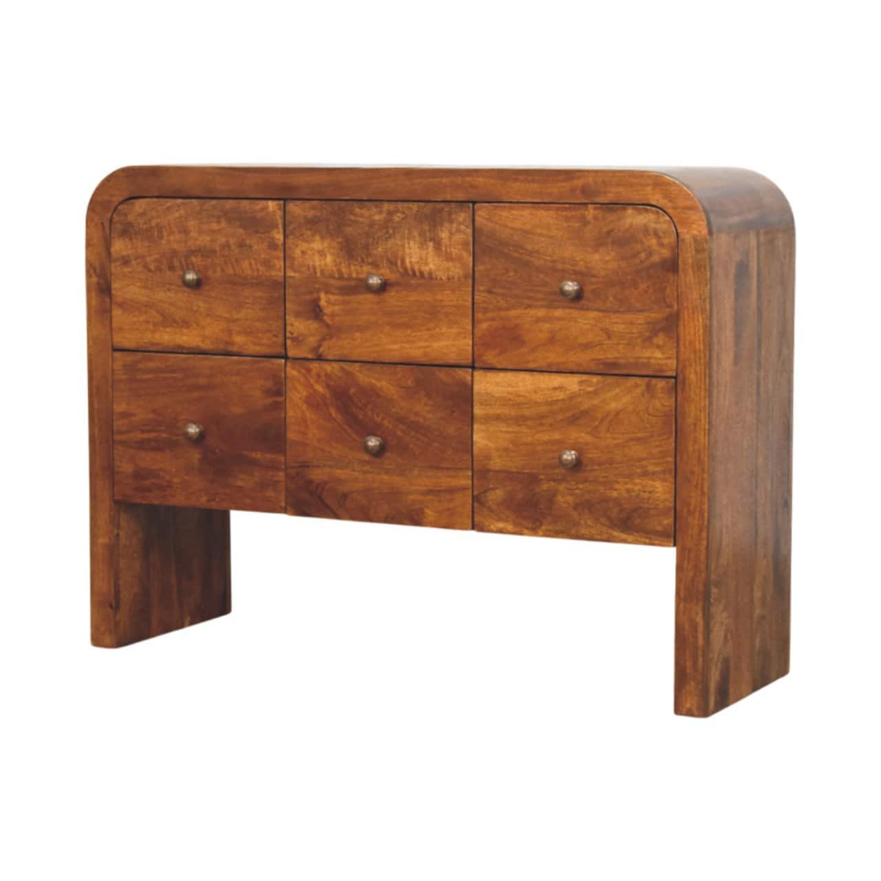 Darcy 3 over 3 Drawer Chest in Chestnut Finish – Chest Of Drawers