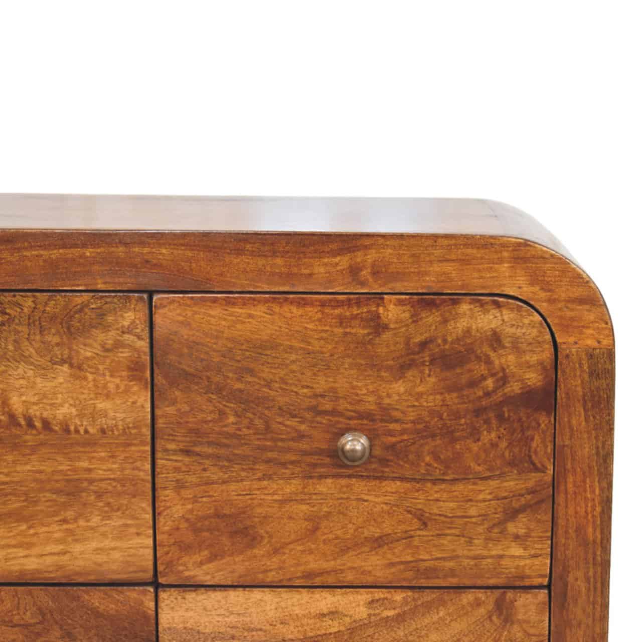 Darcy 3 over 3 Drawer Chest in Chestnut Finish – Additional view 2