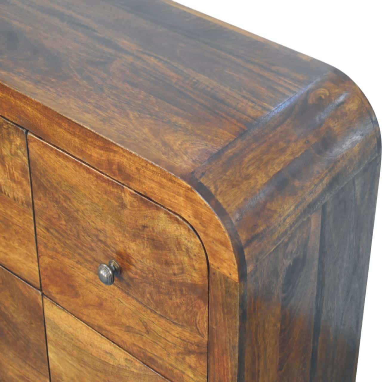 Darcy 3 over 3 Drawer Chest in Chestnut Finish – Additional view 3
