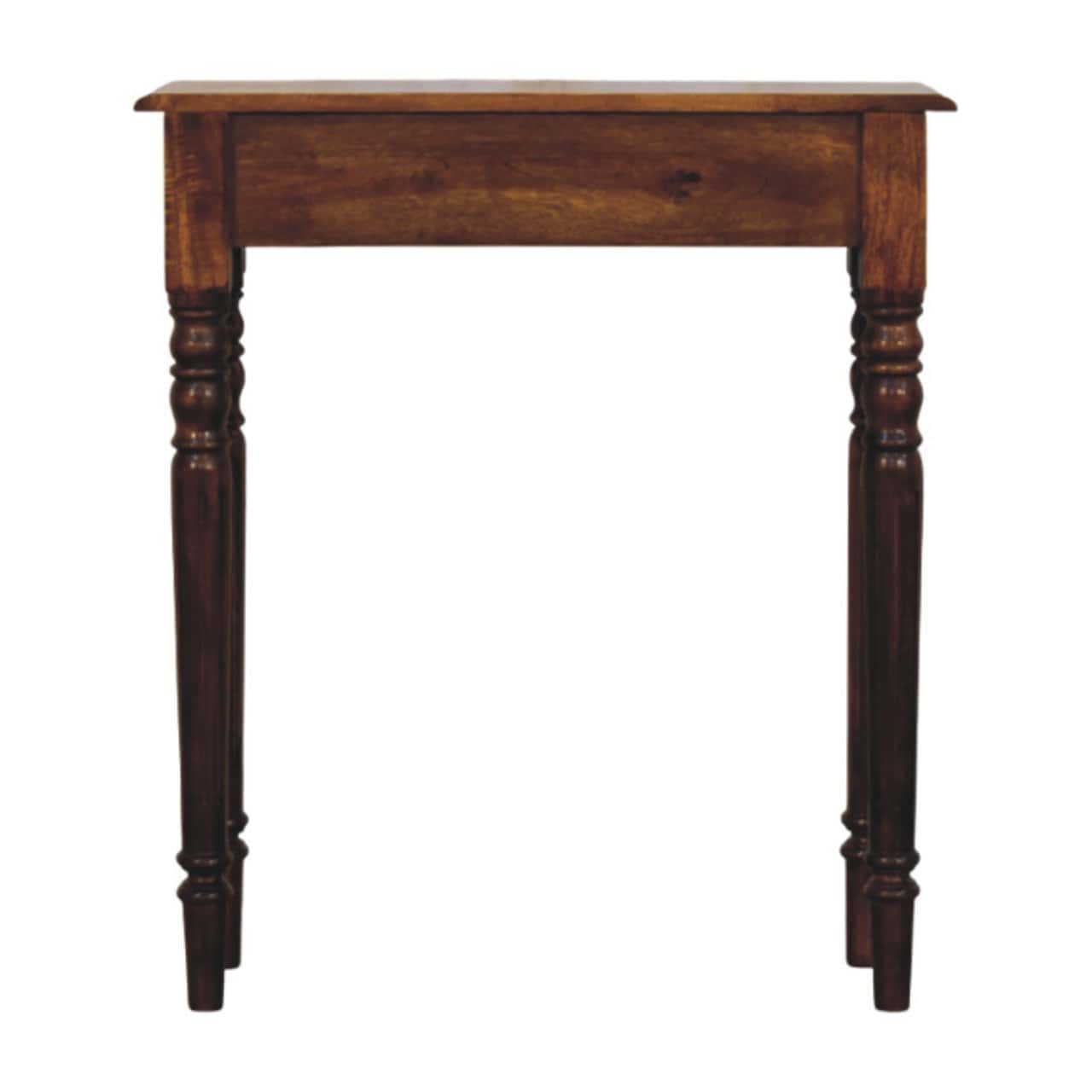 Turned Legs 1 Drawer Chestnut Console – Additional view 7