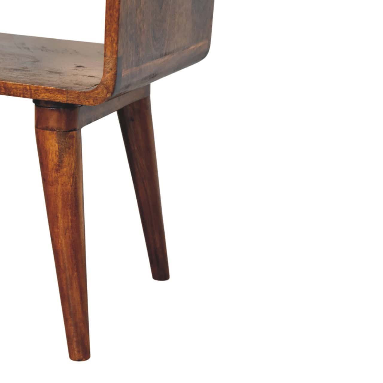 Avora Chestnut Nightstand with Drawer and open slot – Additional view 5