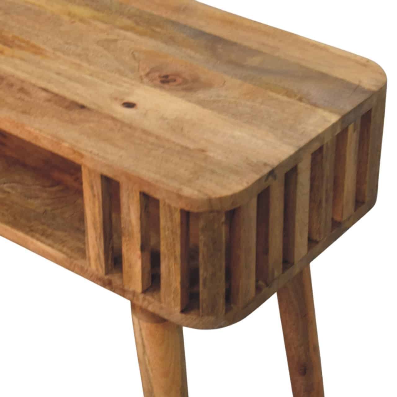 Slatted Oak-ish Console – Additional view 3