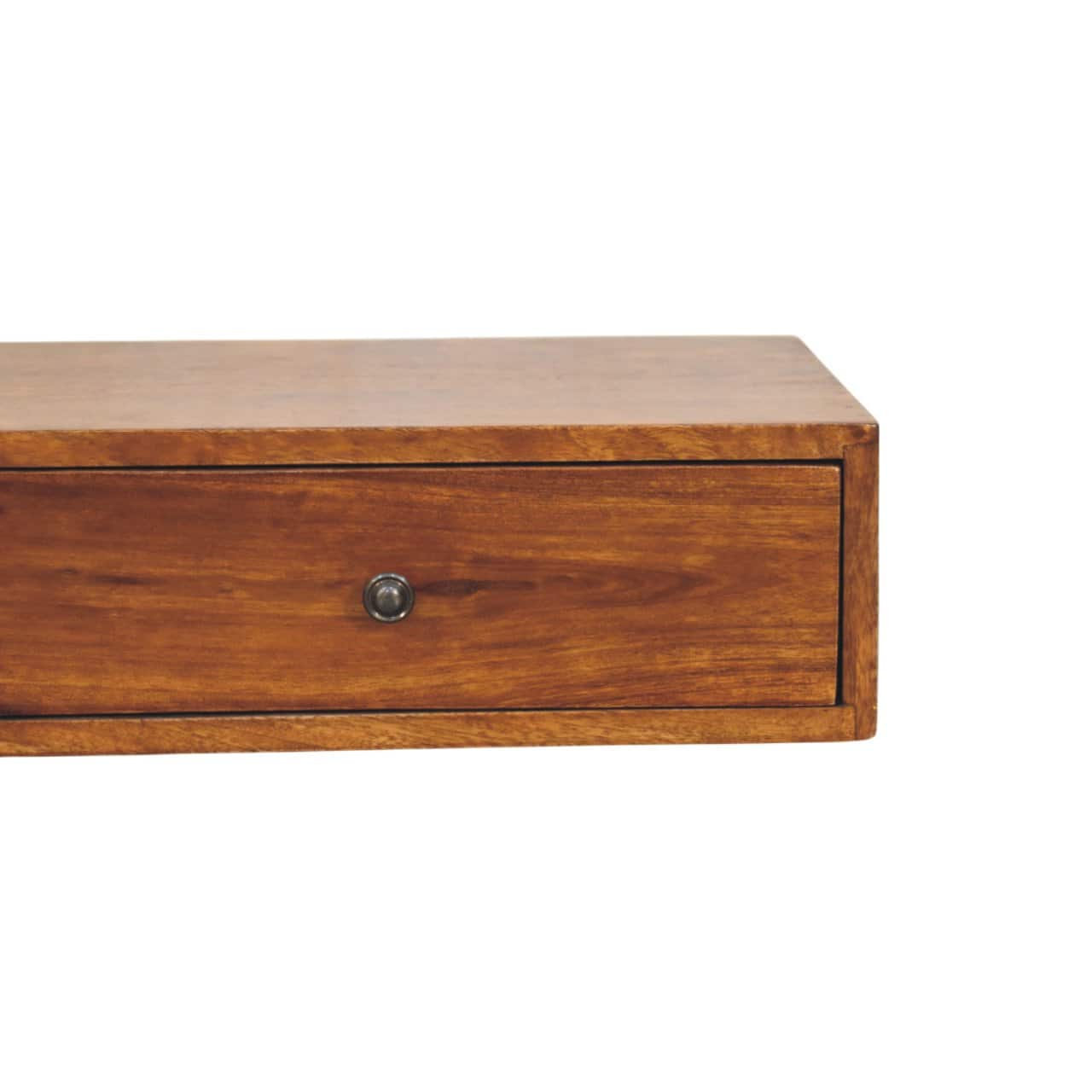 Lunar 2 Drawer Chestnut Wall Mounted Console – Additional view 2