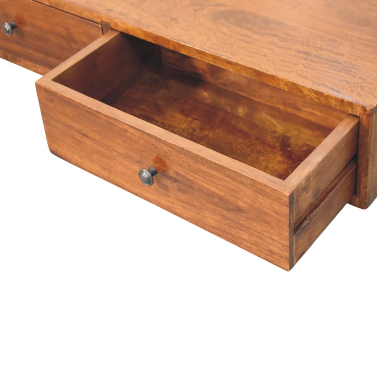 Lunar 2 Drawer Chestnut Wall Mounted Console – Additional view 4