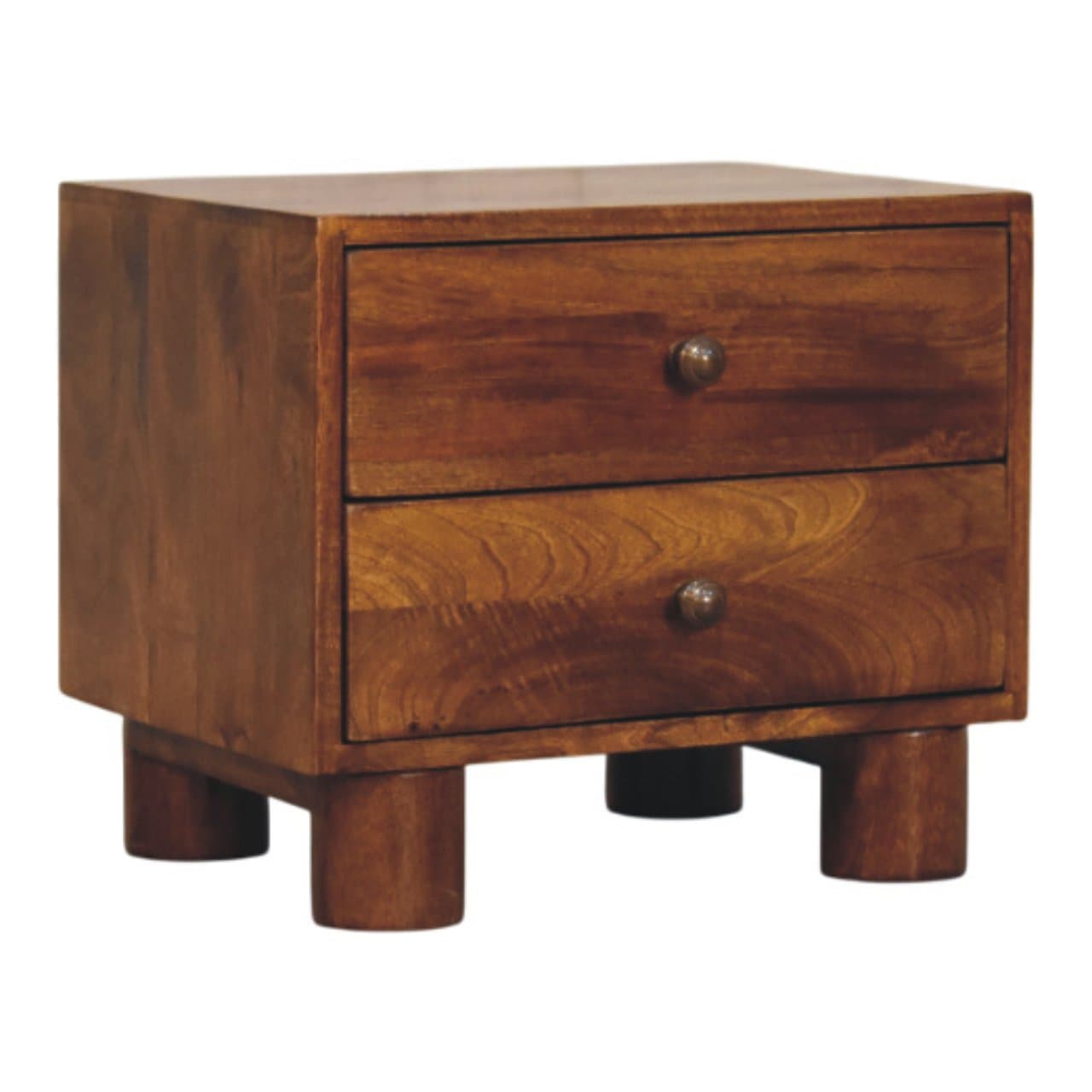 Tula 2 Drawer Chestnut Nightstand – Bedside Tables