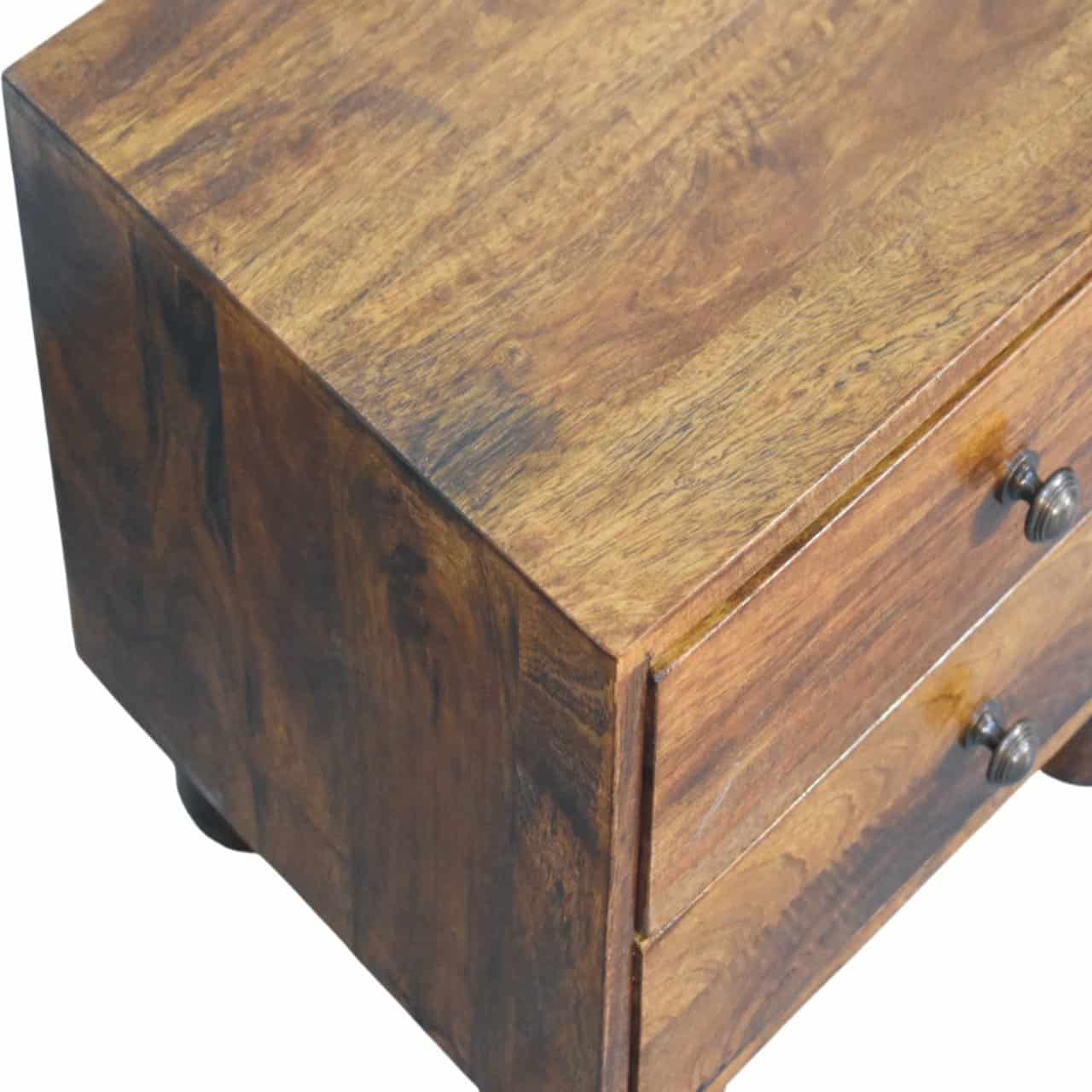 Tula 2 Drawer Chestnut Nightstand – Additional view