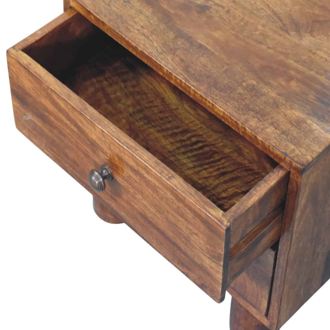 Tula 2 Drawer Chestnut Nightstand – Additional view 2