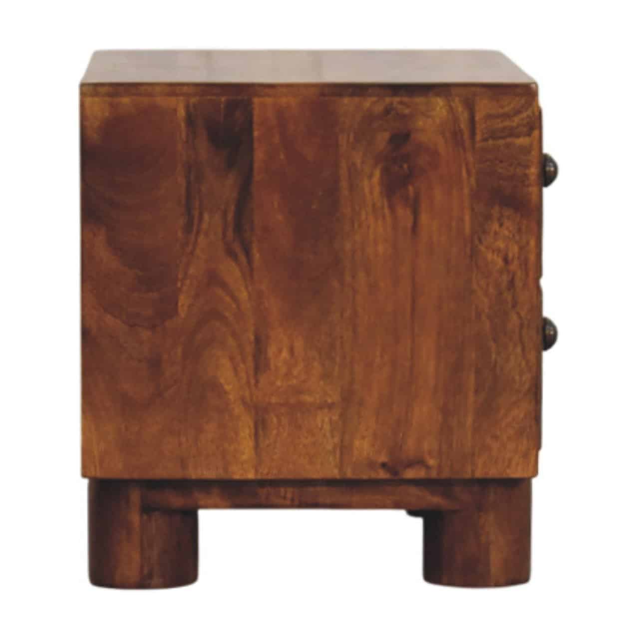 Tula 2 Drawer Chestnut Nightstand – Additional view 4