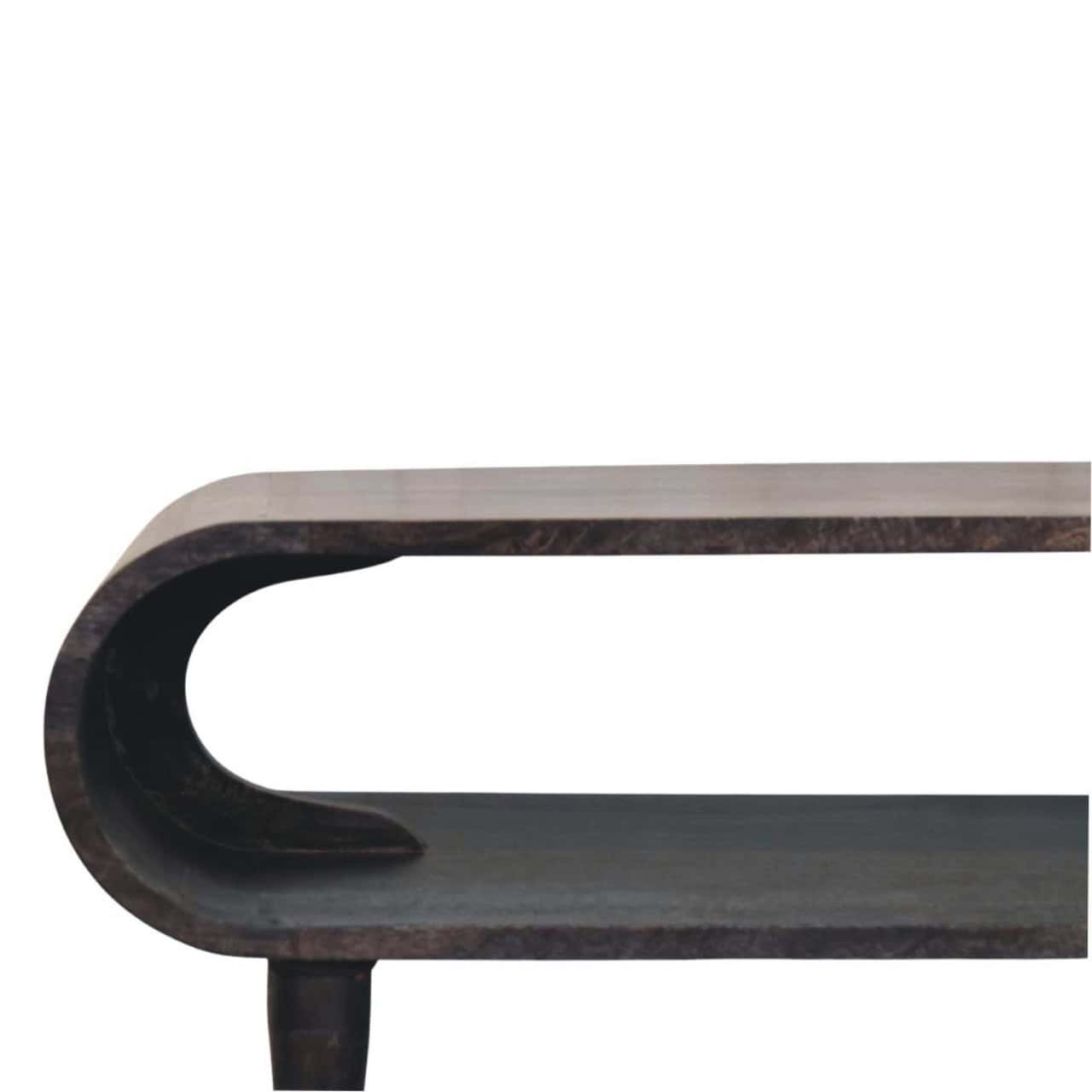 Curved Edge Media with Brass Accents – Additional view