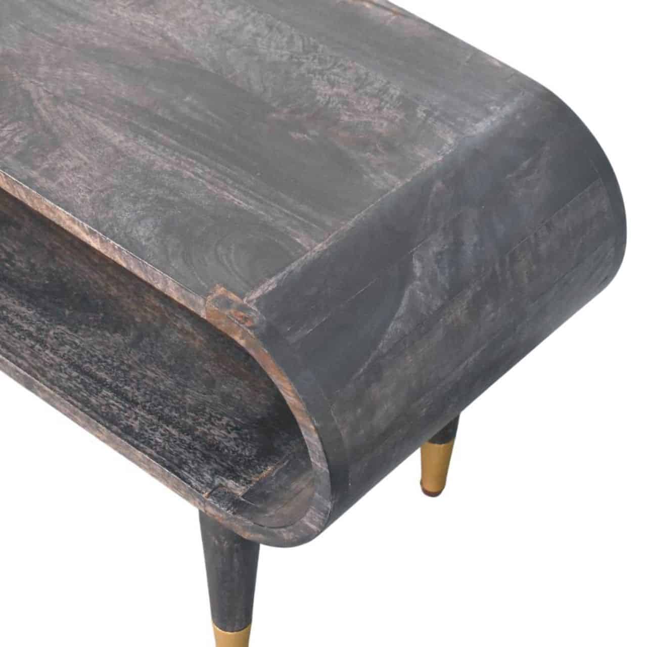Curved Edge Media with Brass Accents – Additional view 2
