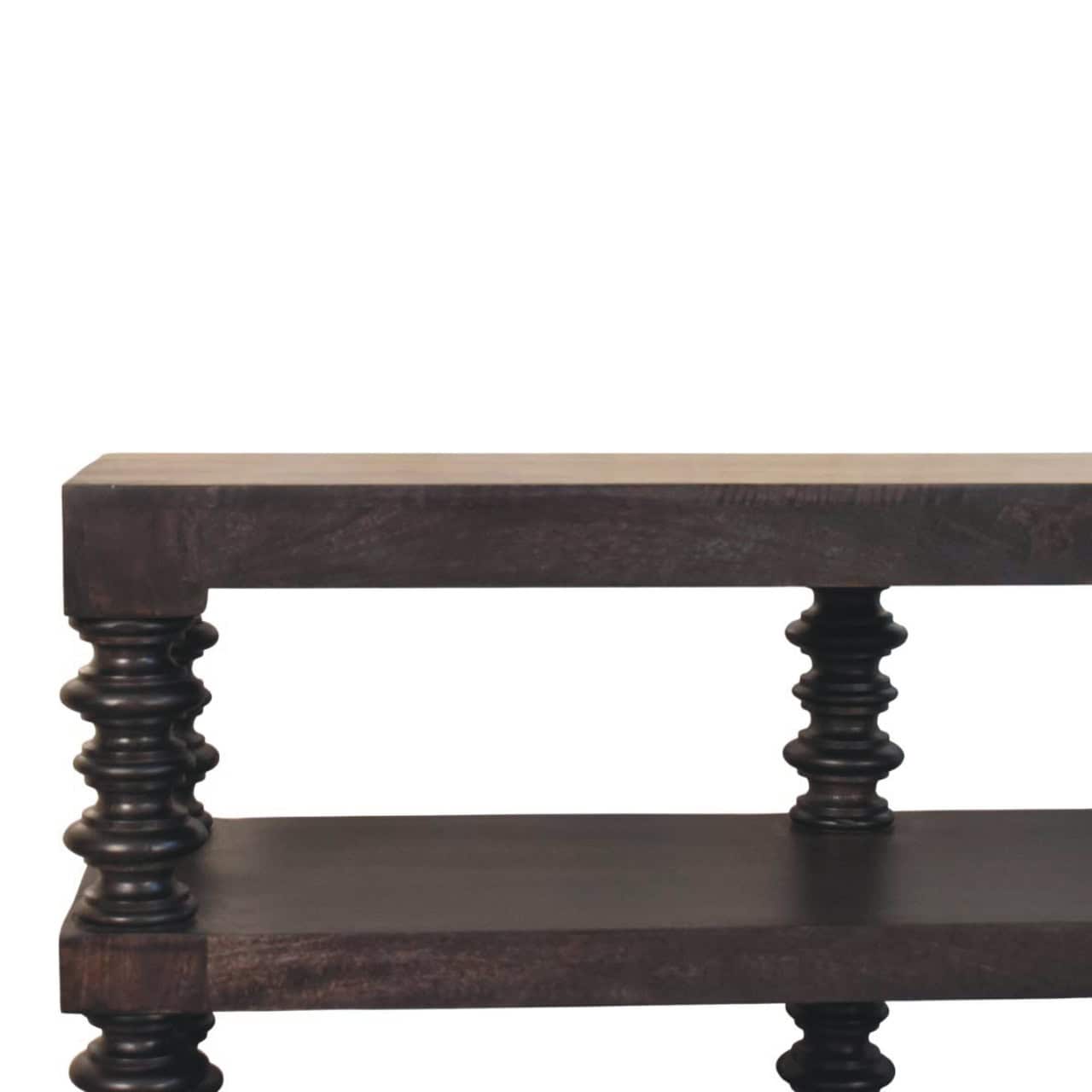 Spindle Shelf Console in Carbon Ash – Additional view