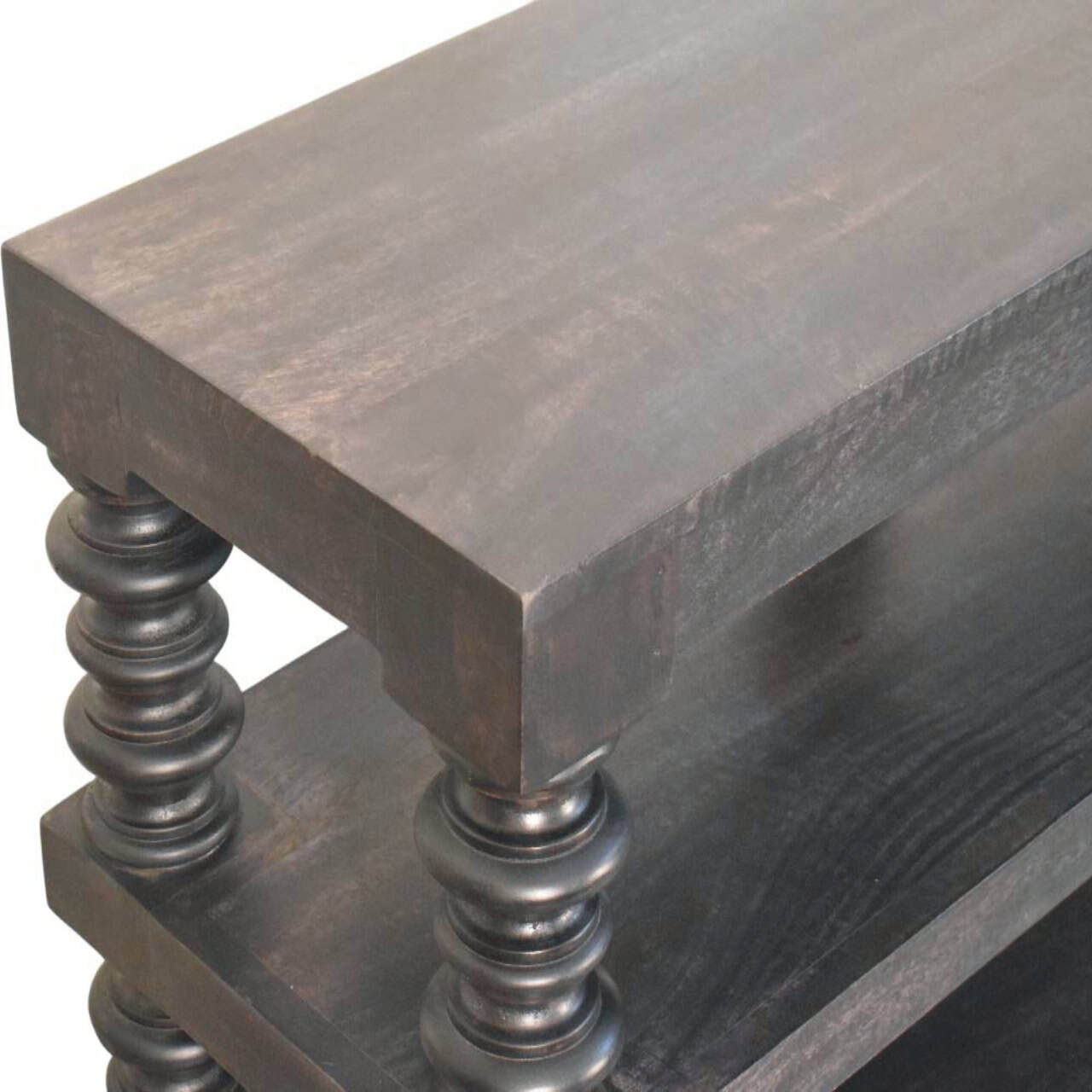 Spindle Shelf Console in Carbon Ash – Additional view 2