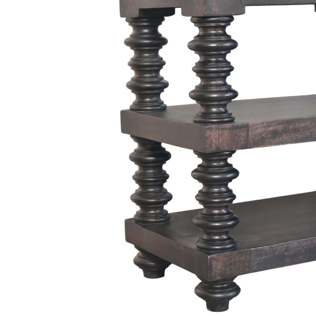 Spindle Shelf Console in Carbon Ash – Additional view 3