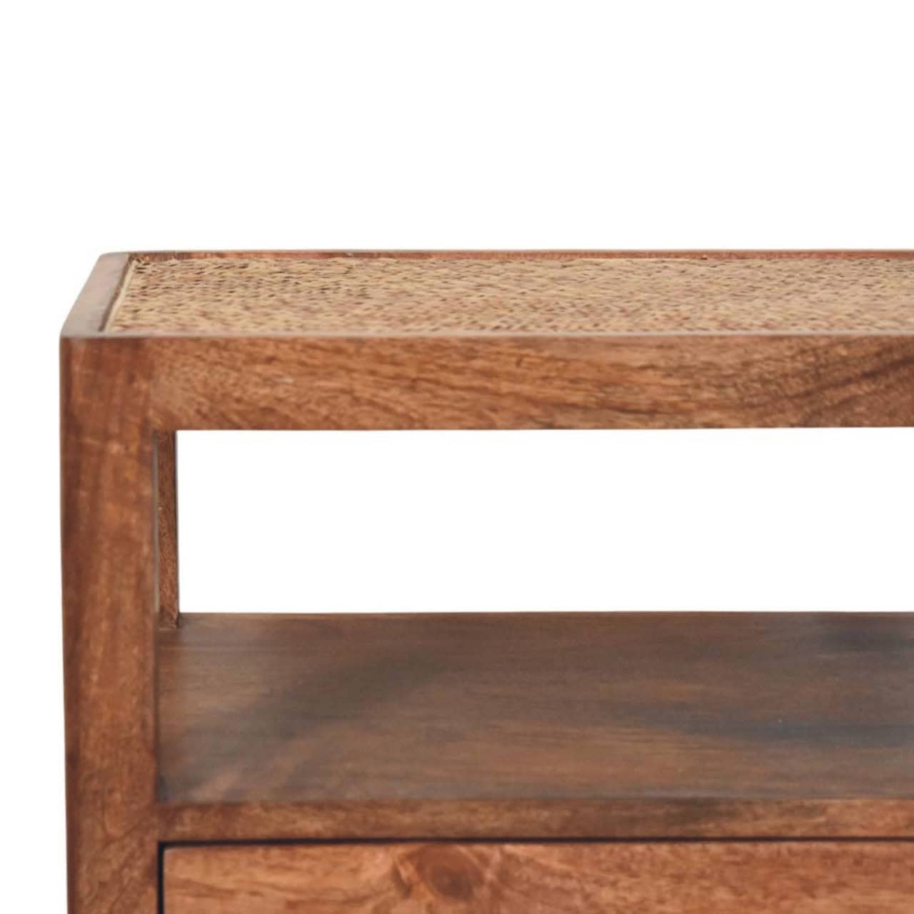 Saffron Rattan Nightstand – Additional view