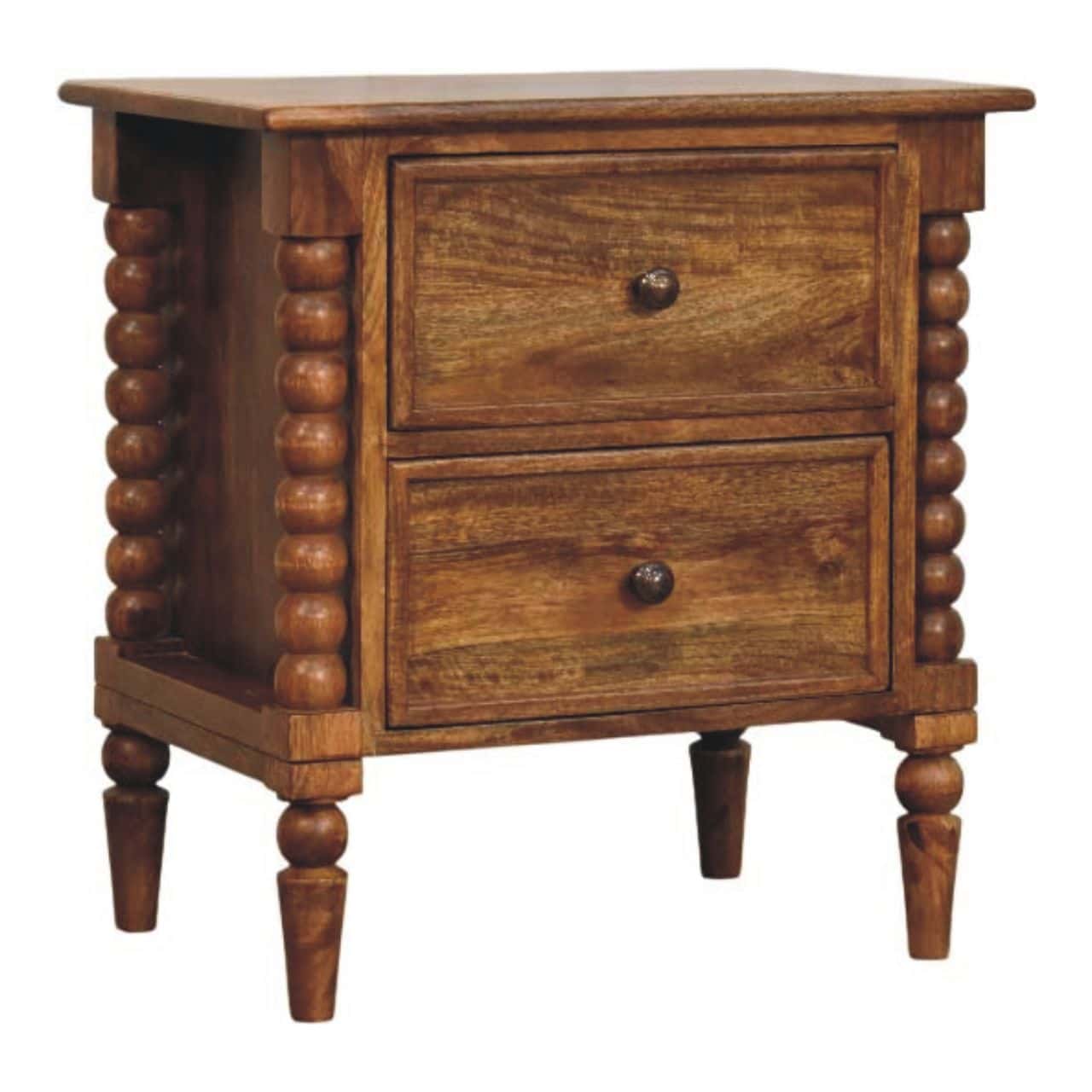 Harper Spindle Bedside – Bedside Tables