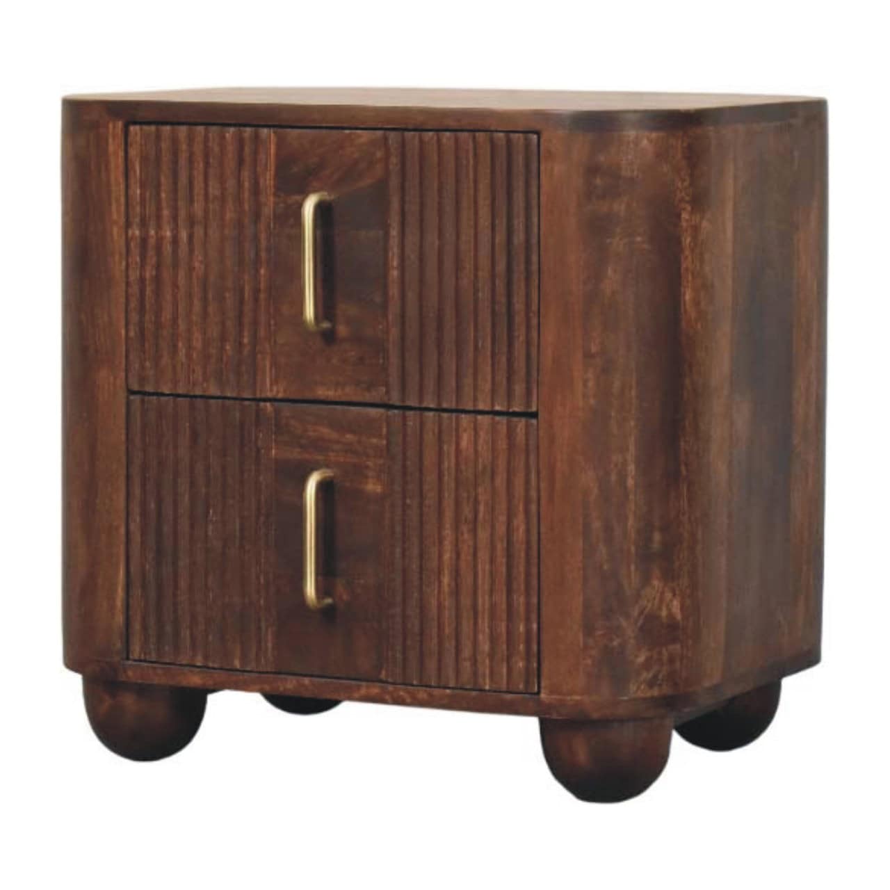 Marlowe Fluted Nightstand – Bedside Tables