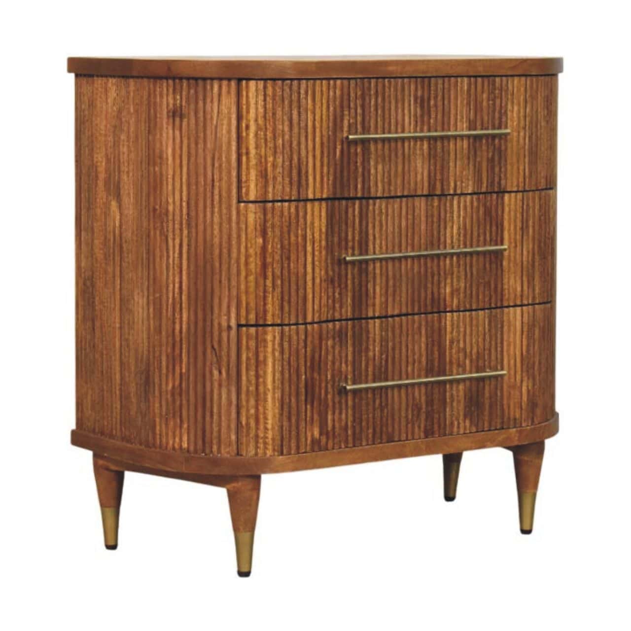 Emerson Ribbed 3-Drawer Chest – Chest Of Drawers