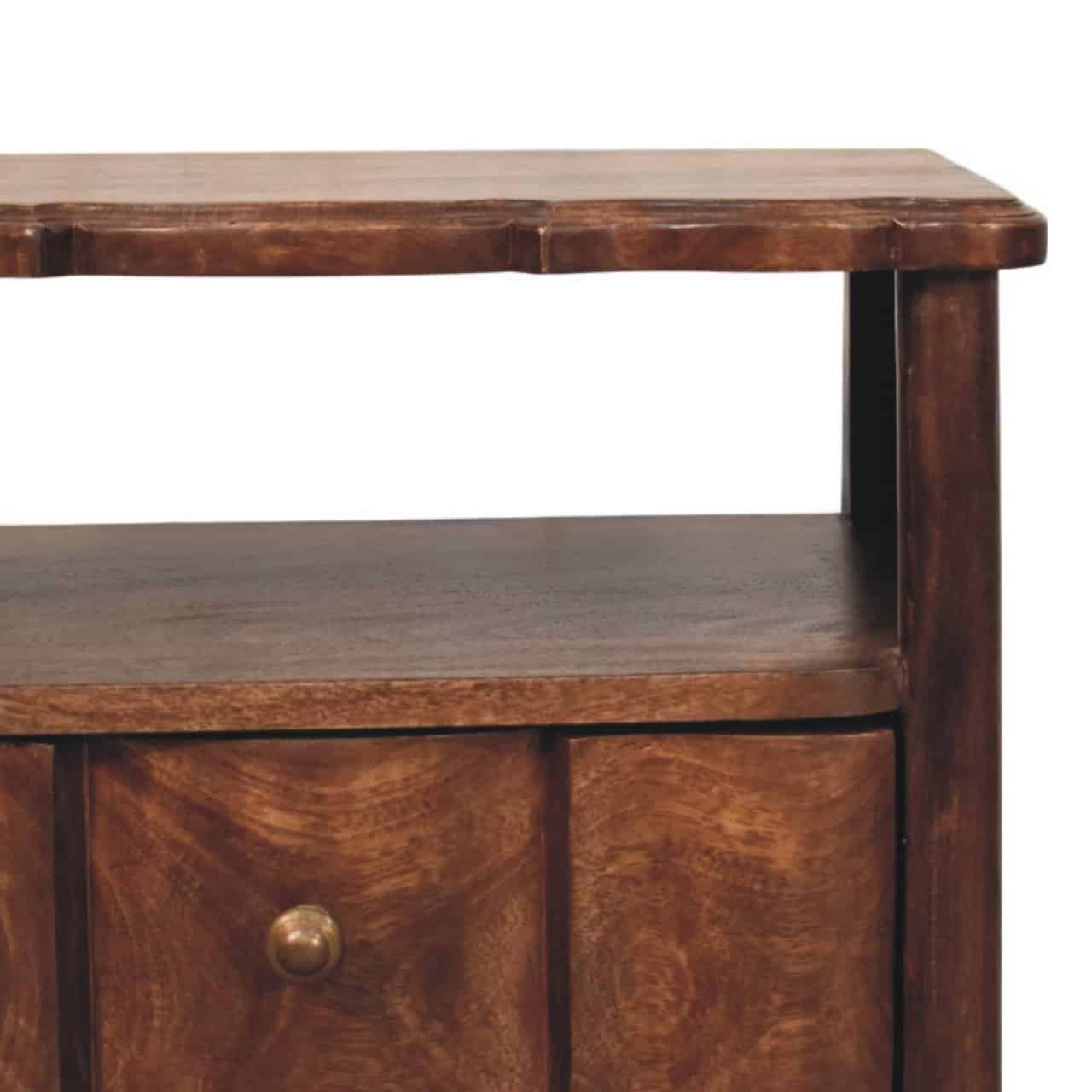 Lume Roasted Shelf Bedside Table – Additional view