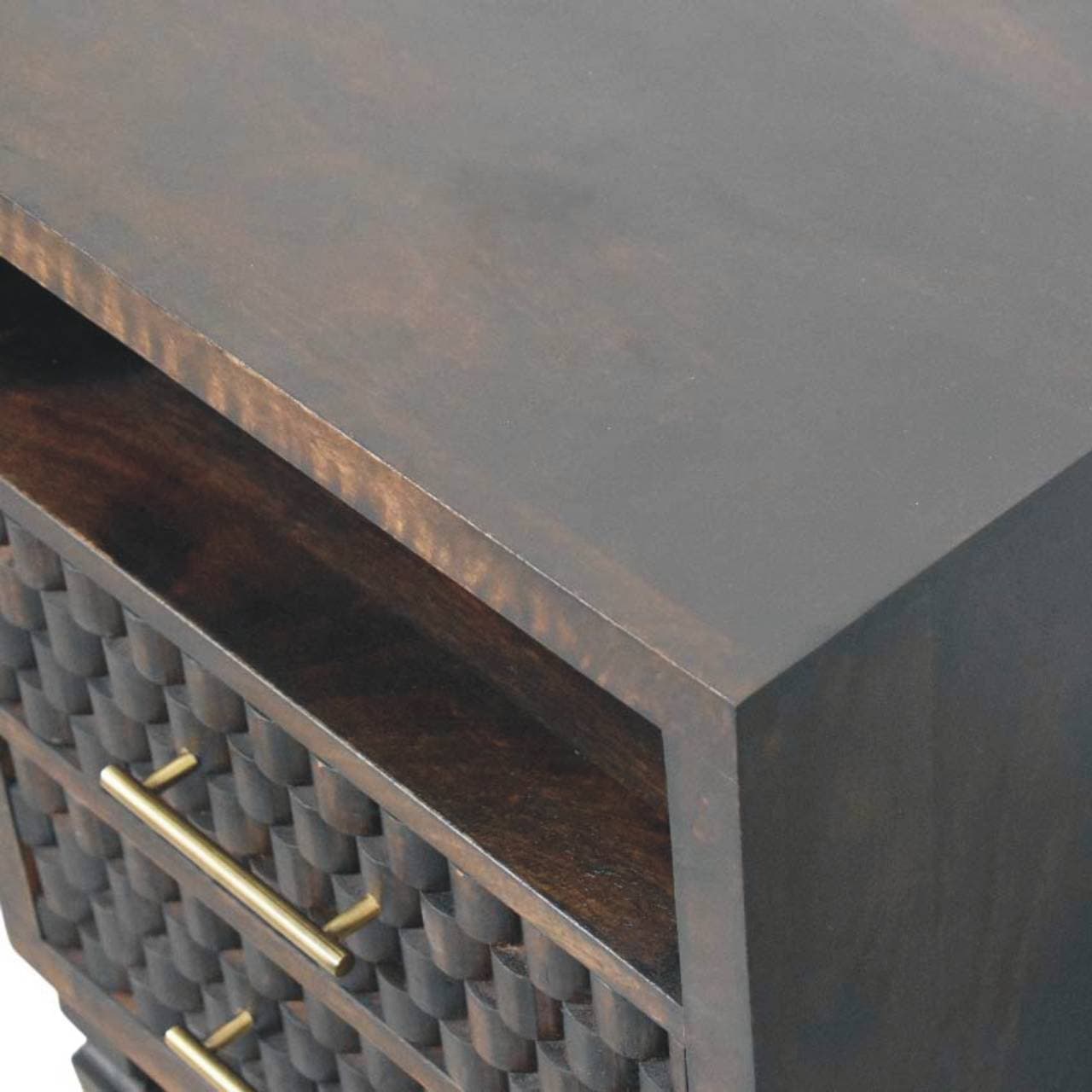 Cadiz Carved Bedside Table – Additional view 2