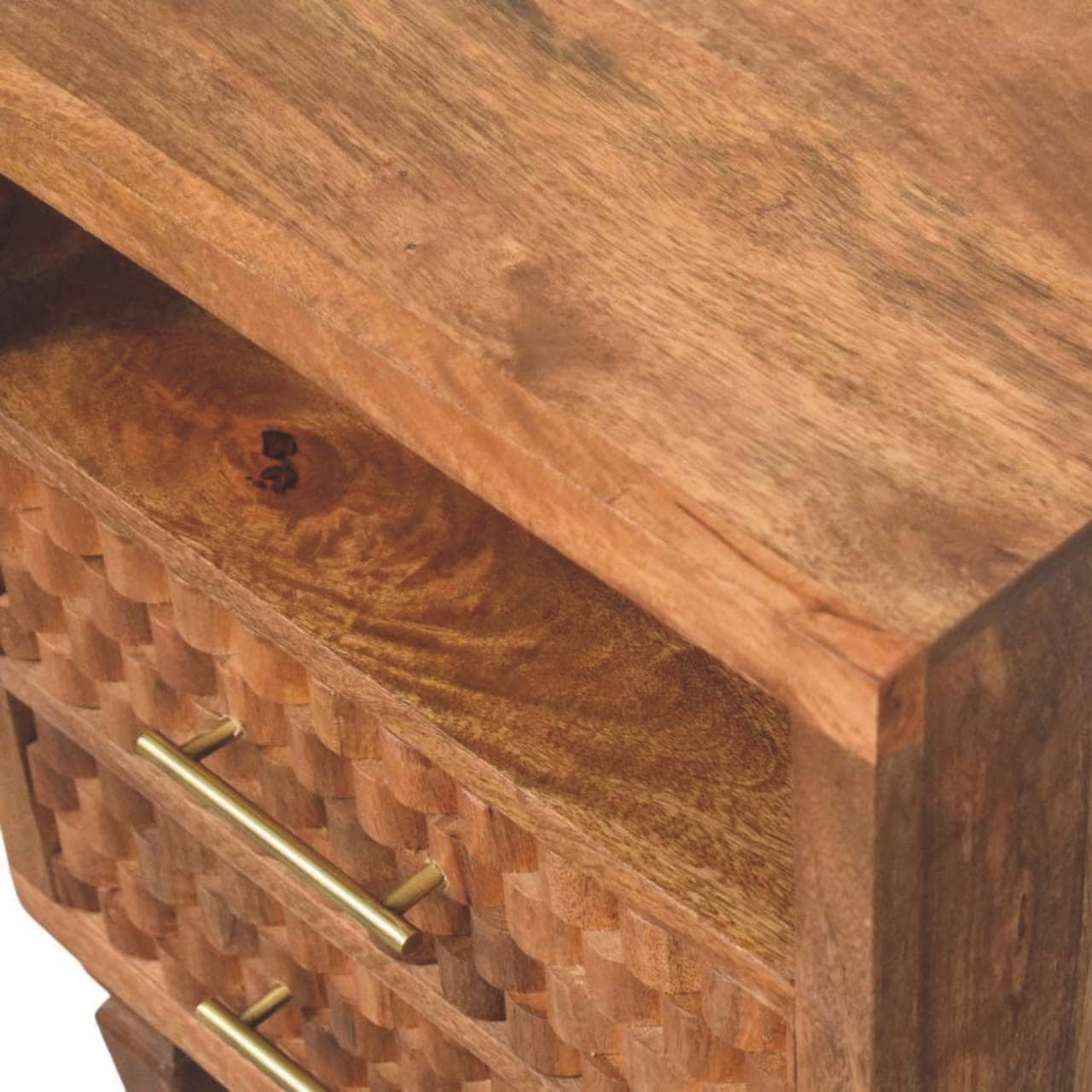 Cadiz Carved Open-Shelf Bedside – Additional view 2