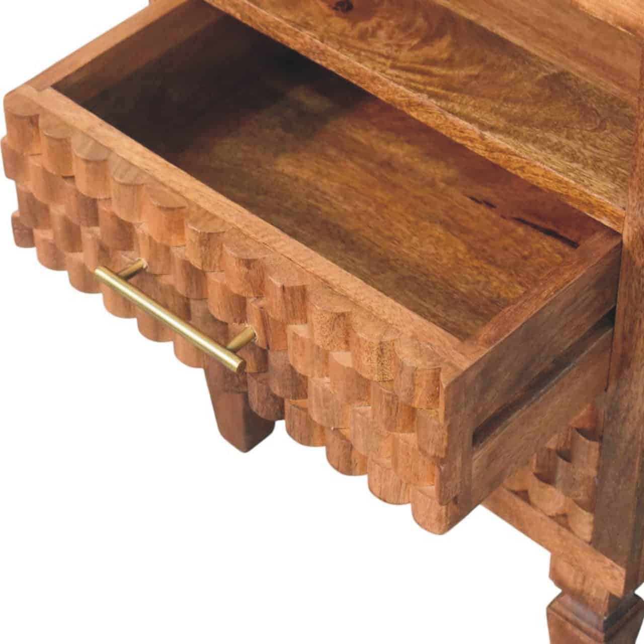 Cadiz Carved Open-Shelf Bedside – Additional view 3