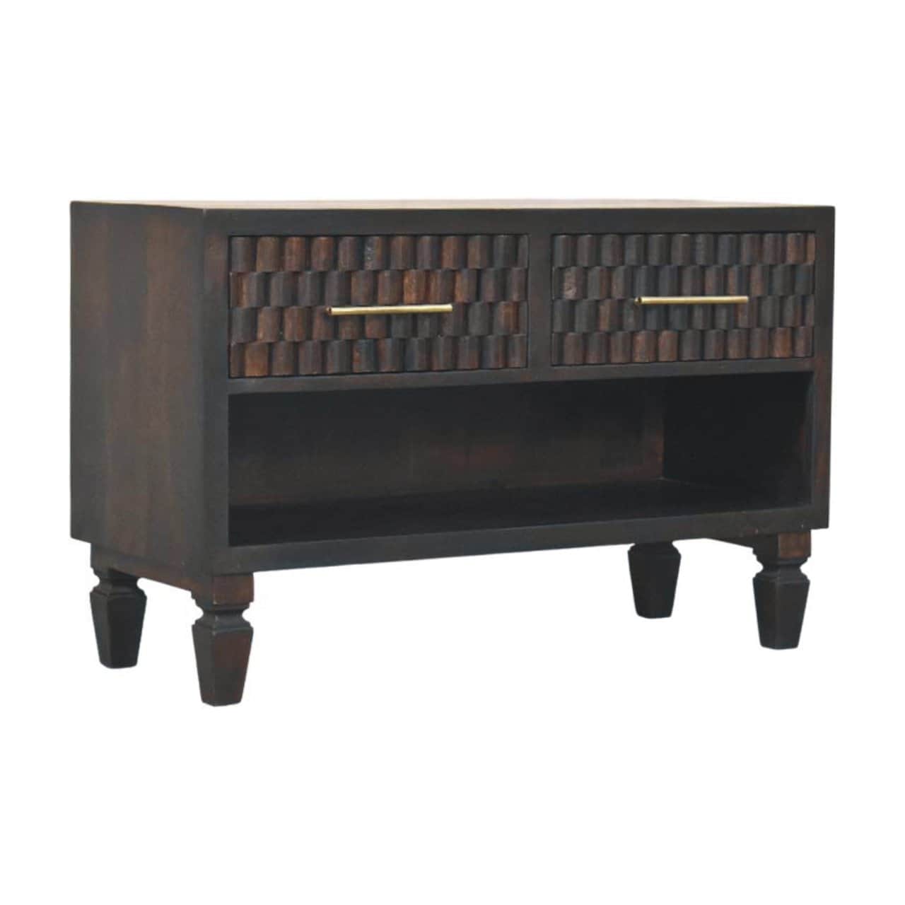 Cadiz Carved Shoe Storage Bench – Additional view