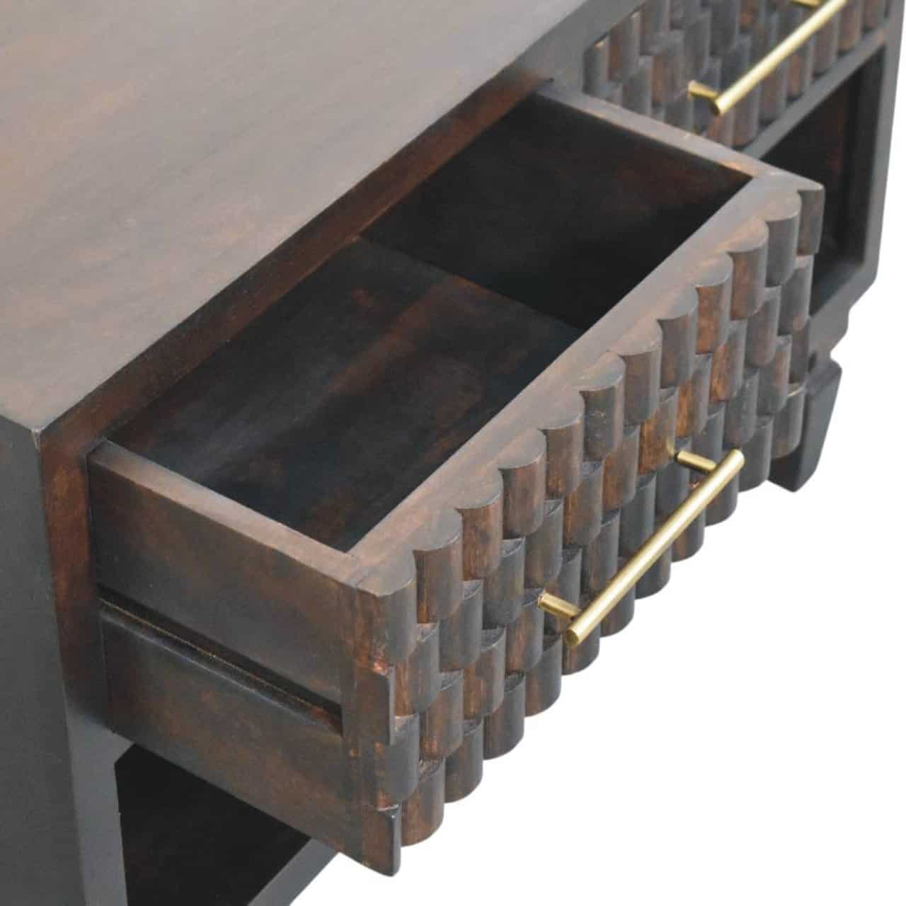 Cadiz Carved Shoe Storage Bench – Additional view 4