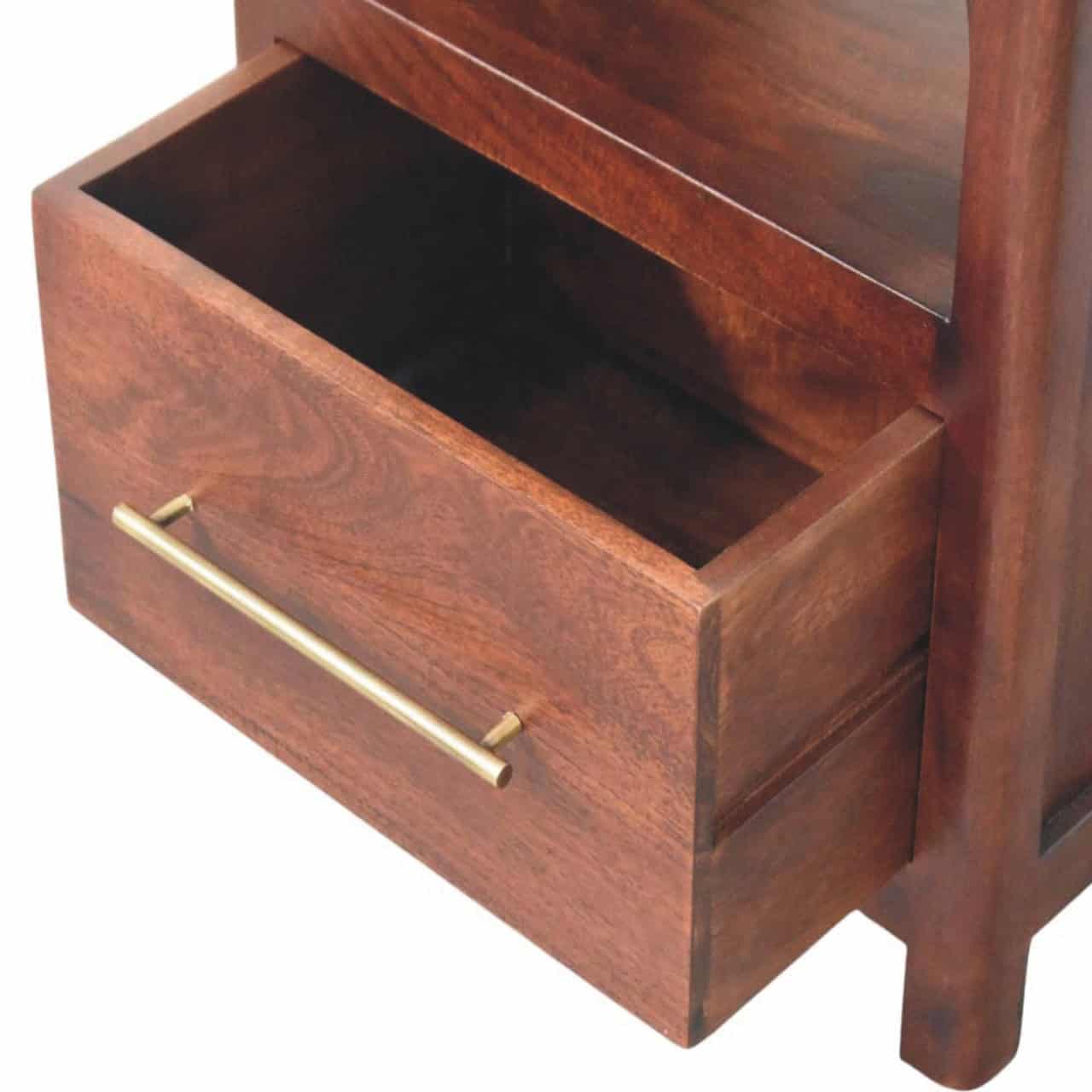 Arched Edge 1 Drawer Bedside – Additional view 3