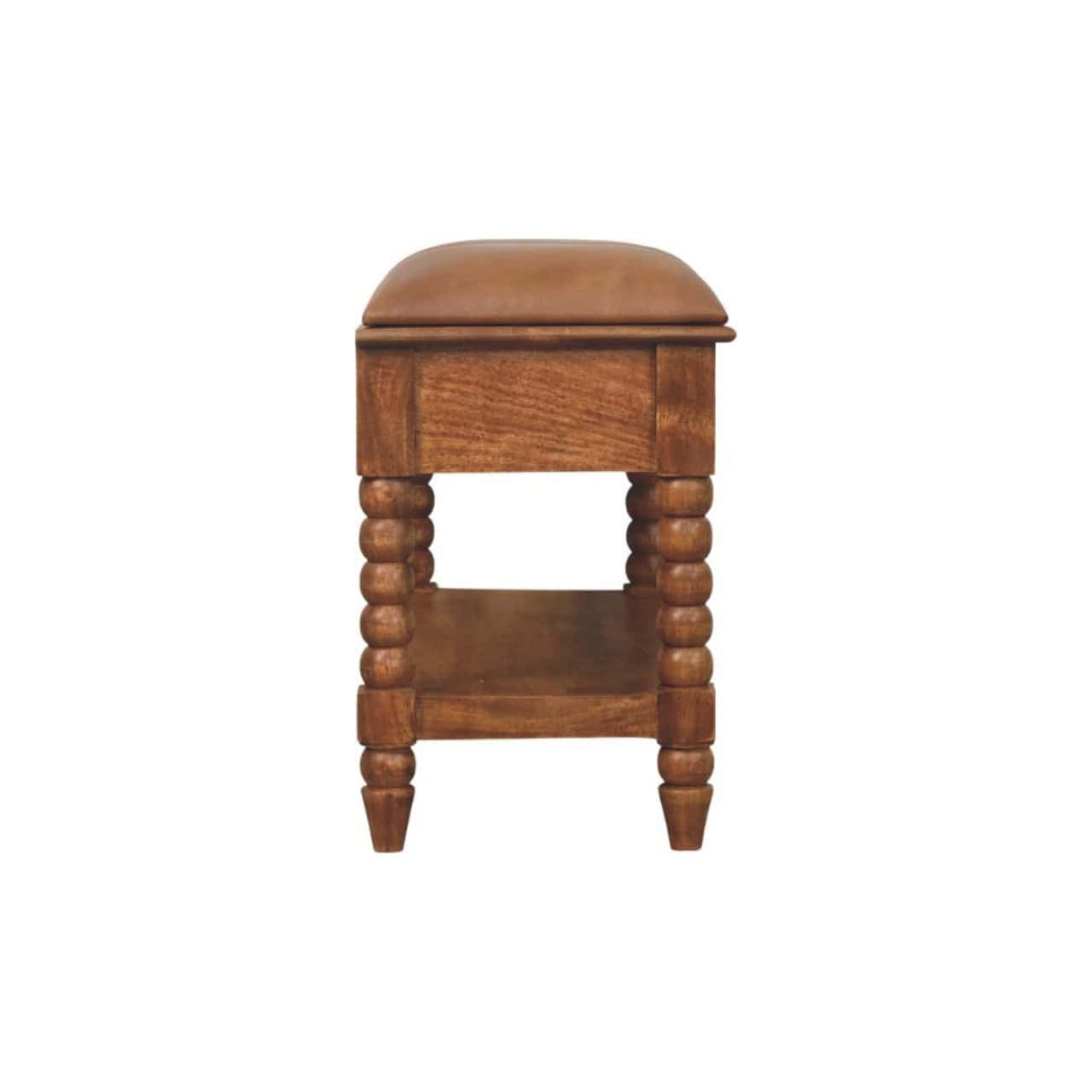Spindle Leather Bench – Additional view 7