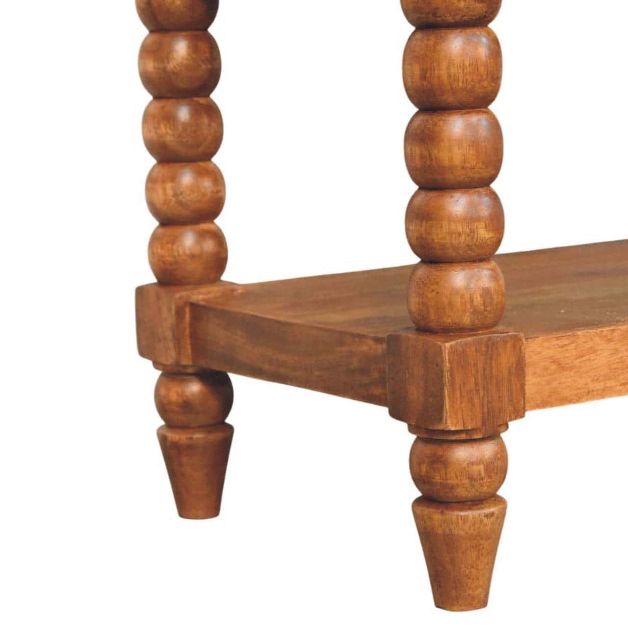 Spindle Leather Bench – Additional view 5